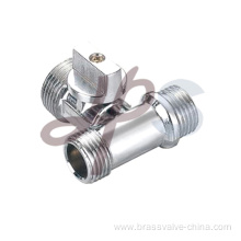 Brass angle type valve with polishing surface